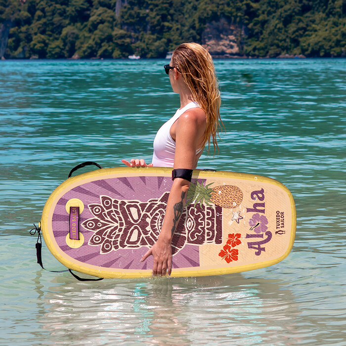 Tabla de bodyboard hinchable para niños, tótem amarillo - México