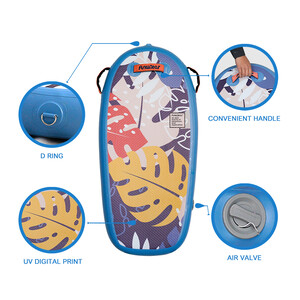 Tabla de bodyboard inflable para niños - Hojas azules - México