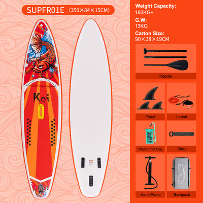 Tabla de surf hinchable de 11'6" - Sup Koi Naranja - México