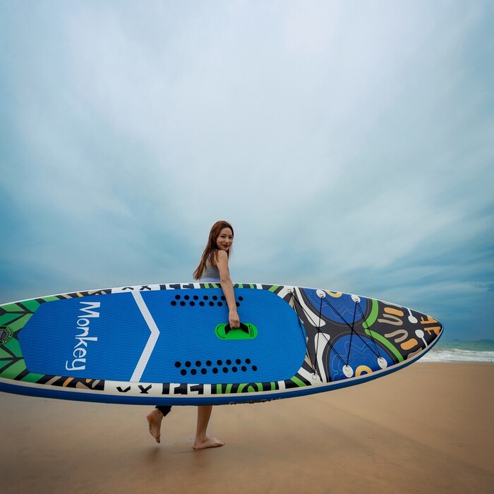 Tabla de surf hinchable con remo de 11'6" - Mono Azul - México