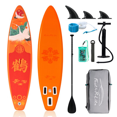 Tabla de surf hinchable con remo de 11 pies - Grulla Naranja - México